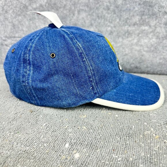 Vintage Tweety Looney Tunes Baseball Cap Youth  One Size Blue Denim Embroidered - Picture 15 of 16